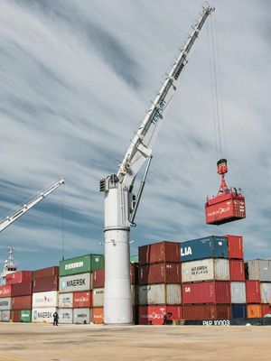 30 Ton 35 Ton Harbour Mobile Cranes A5-A8 Container Yard Crane
