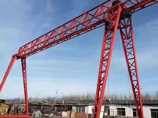 A5-A8 Electric Single Beam Crane 10 Ton Gantry Crane Wireless Remote Control