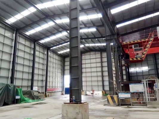 48M Span Prefab Steel Workshop Customizable Metal Prefab Workshop